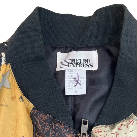 Vintage Metro Express Silk Jacket - Picture 2 of 3